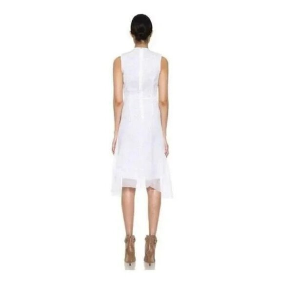 Carven Runway Organdi Dress in White - Picture 4 of 16